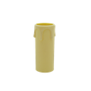 27mm Internal Diameter Cream Plastic Candle Tube with Wax Drip Effect