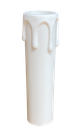 24mm Internal Diameter White Plastic Candle Tube with Wax Drip Effect