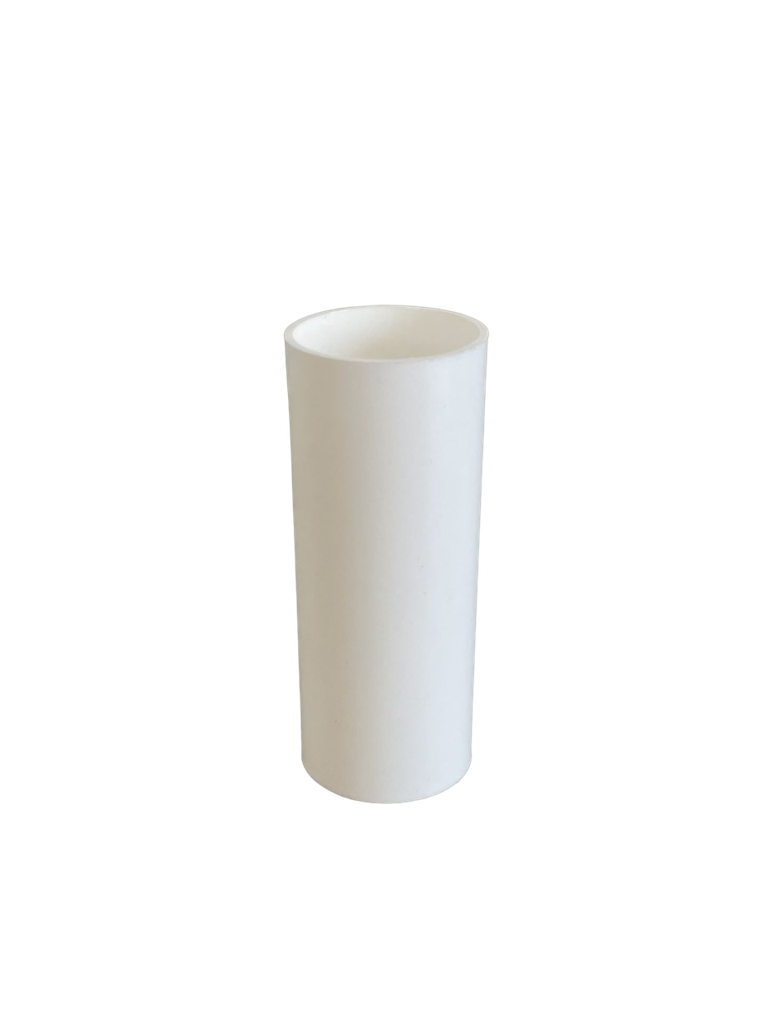 [05815] 24mm Internal Diameter White Plastic Candle Tube (Height: 65mm)