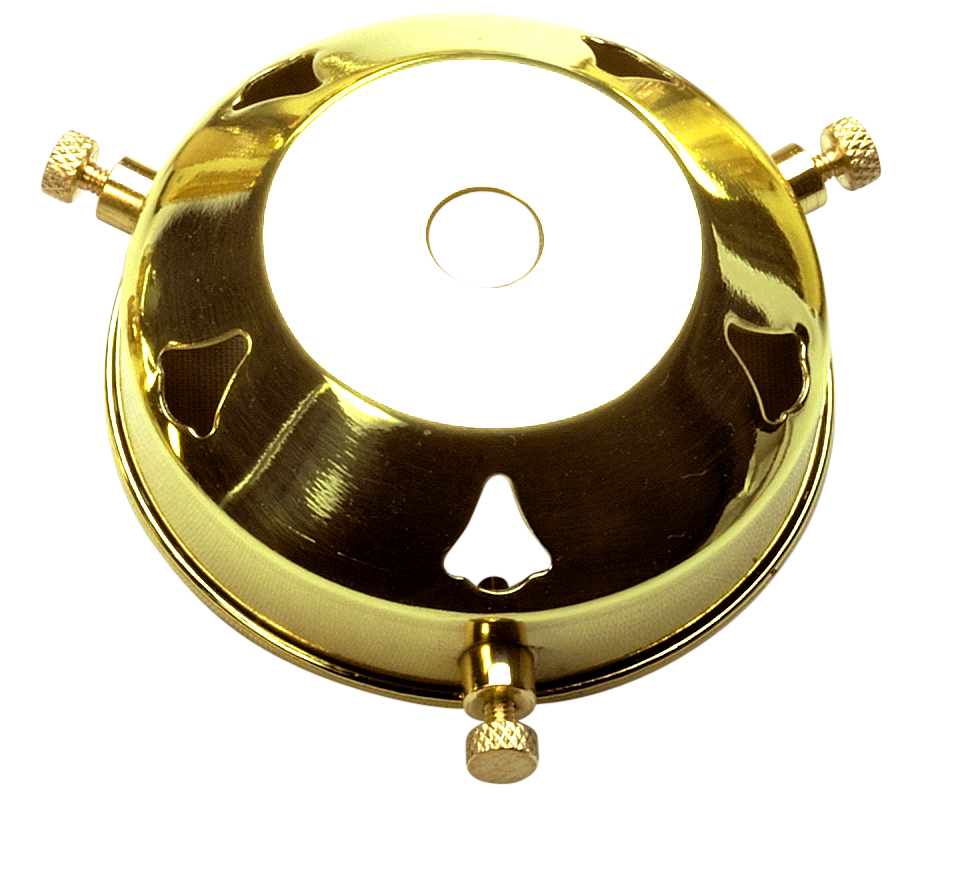 [05215] 2¼" Gallery with 10mm Centre Hole (Brass)