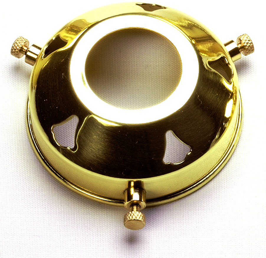 [05216] 2¼" Gallery with 29mm Centre Hole (Brass)