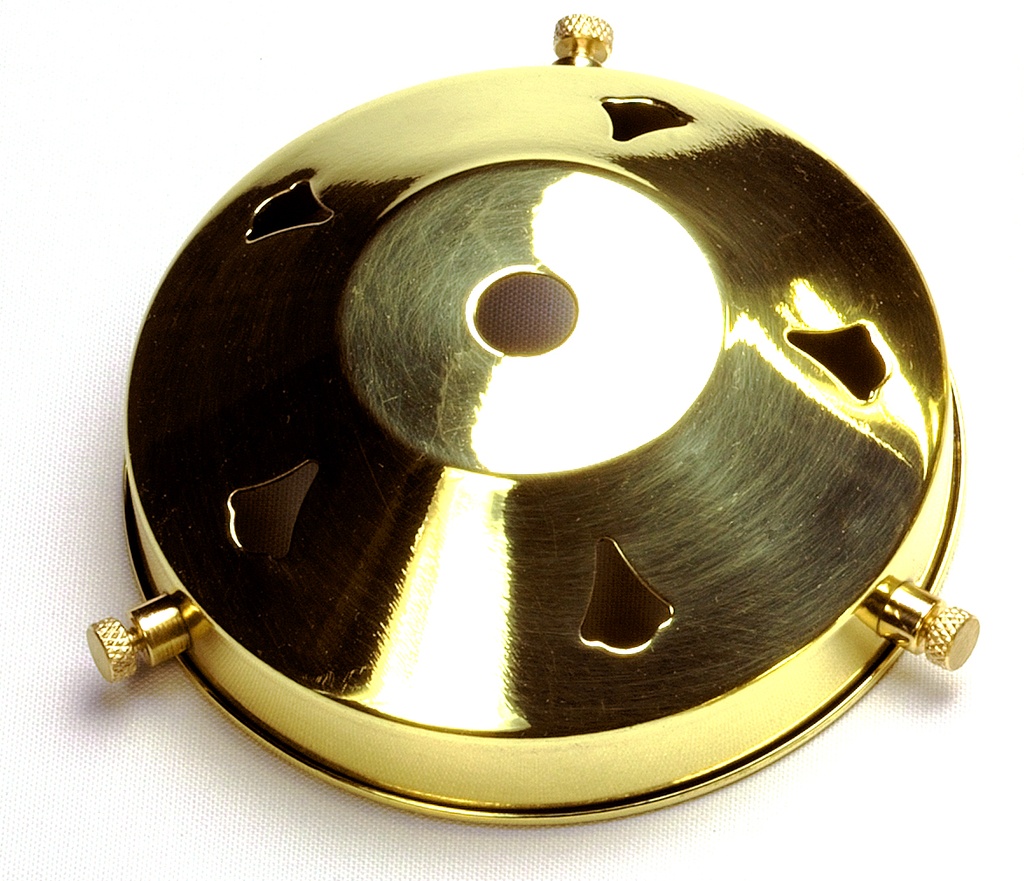 [05219] 4¼" Gallery with 10mm Centre Hole (Brass)