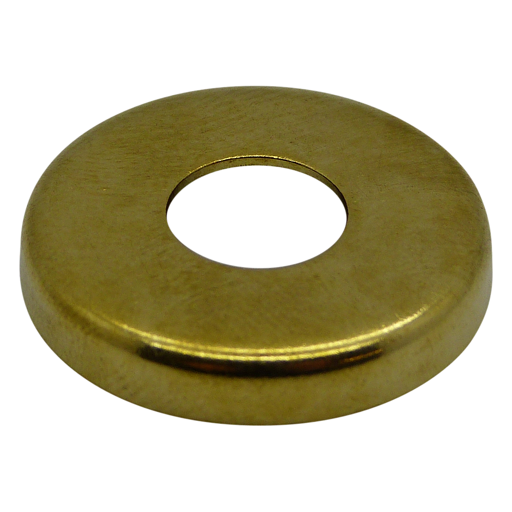[05603] End Cap / Locknut Cover, Diameter 27mm with 10mm hole (Brass)