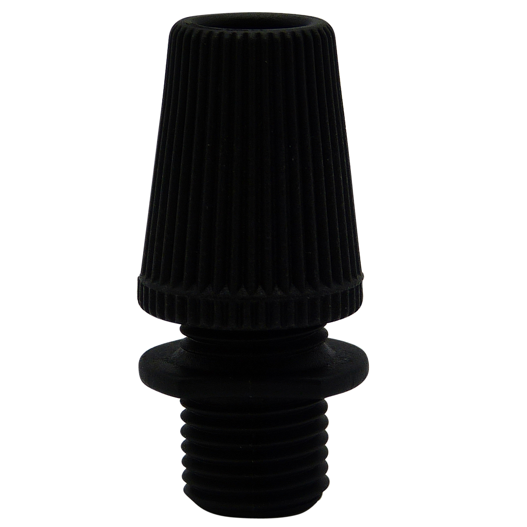 [05254] Plastic Symmetrical Cordgrip with 10mm Male Thread (Black)