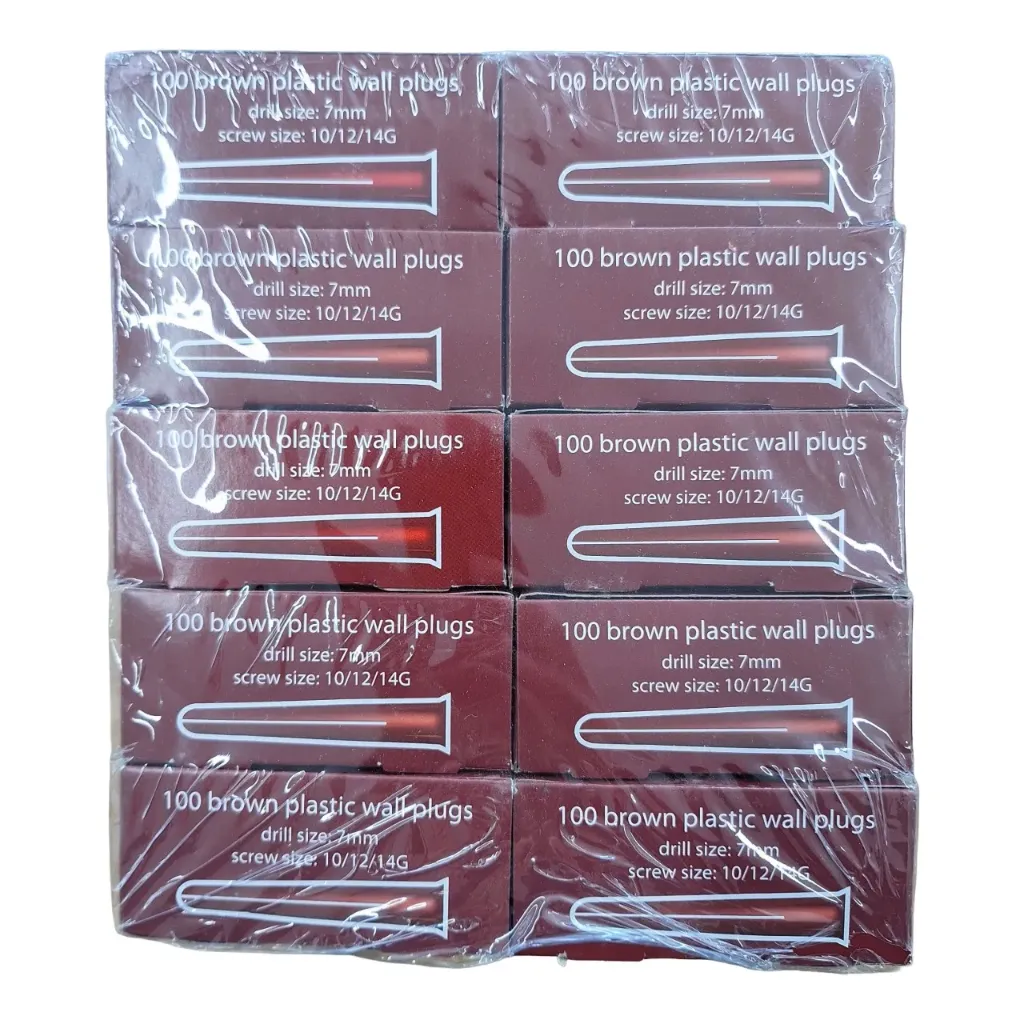 [07315] Brown Plug 7mm 1000-Pack