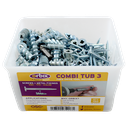 Orbix Plasterboard Fixings + Screws Combi-Tub 150-Pack
