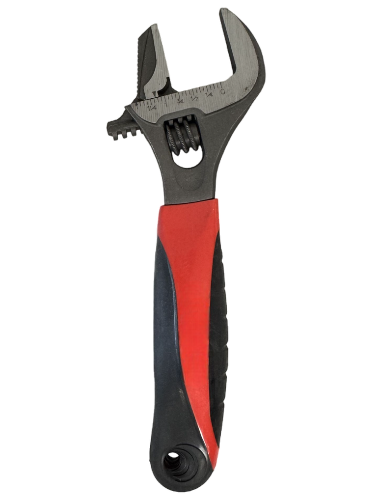 2-in-1 Wide Jaw Adjustable & Pipe Wrench