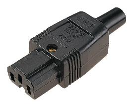 [08140] Kettle Connector 10A (Euro) Black