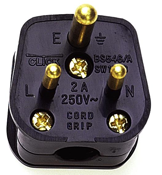 Round Pin Plug 2A