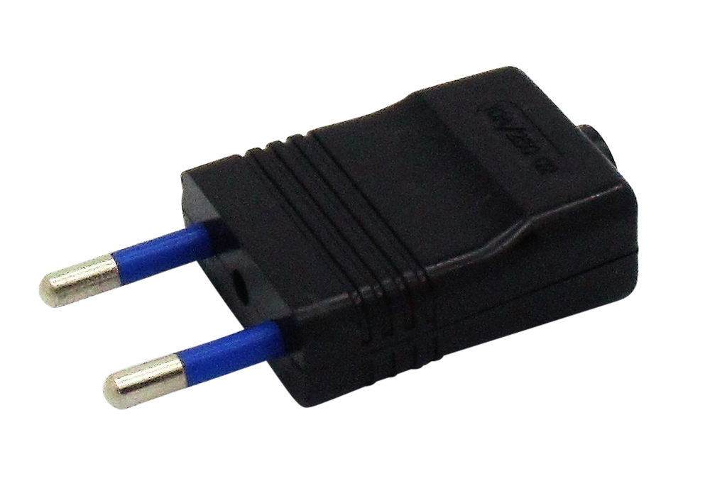 [05778] European Plug 2 Pin (Black)