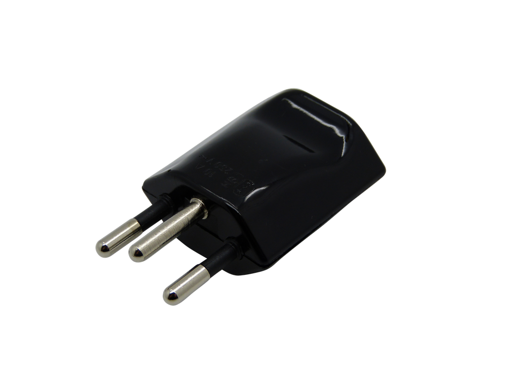 [06085] Swiss Plug 3 Pin 10A (Black)