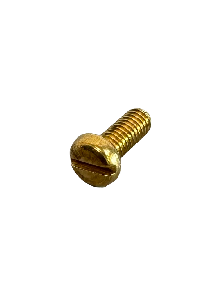 [06112] M4 x 10mm Slotted Pan Head Machine Screw (Brass)