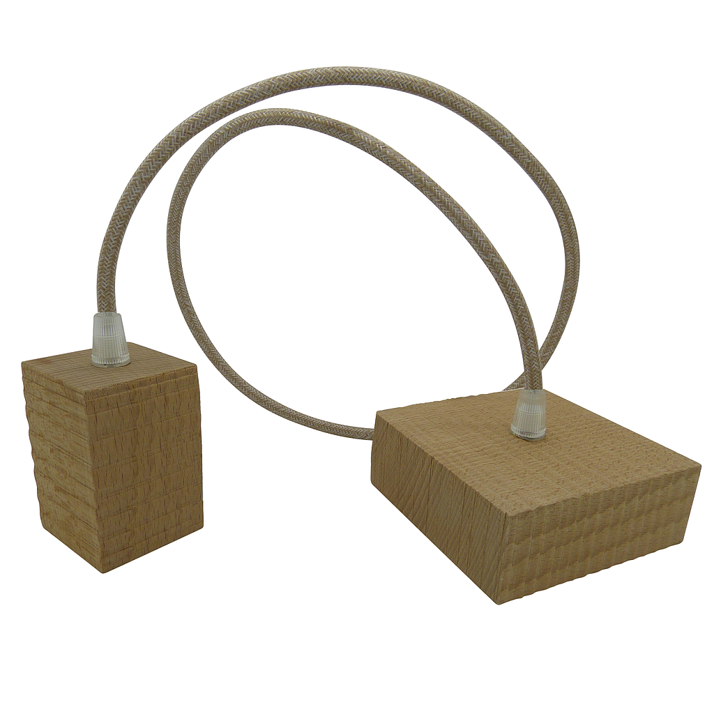 [09065 Anna] Wood Pendant (ANNA Natural/Round Linen)