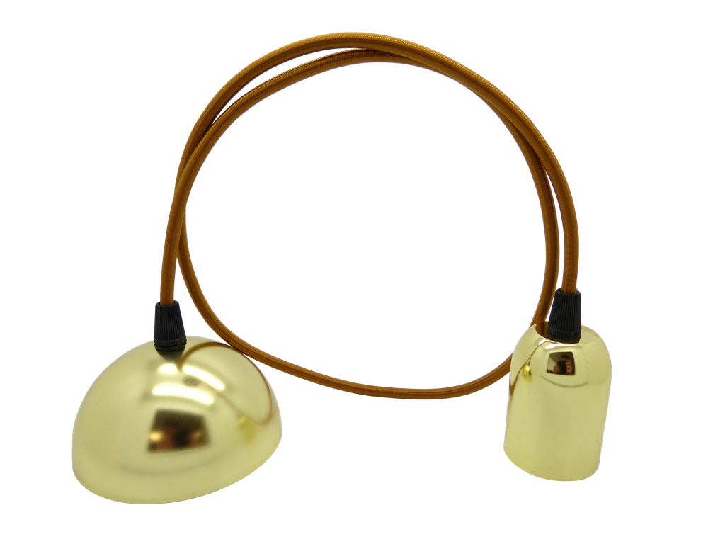 [09699 Olivia] Dome Pendant (OLIVIA Brass/Round Antique Gold)