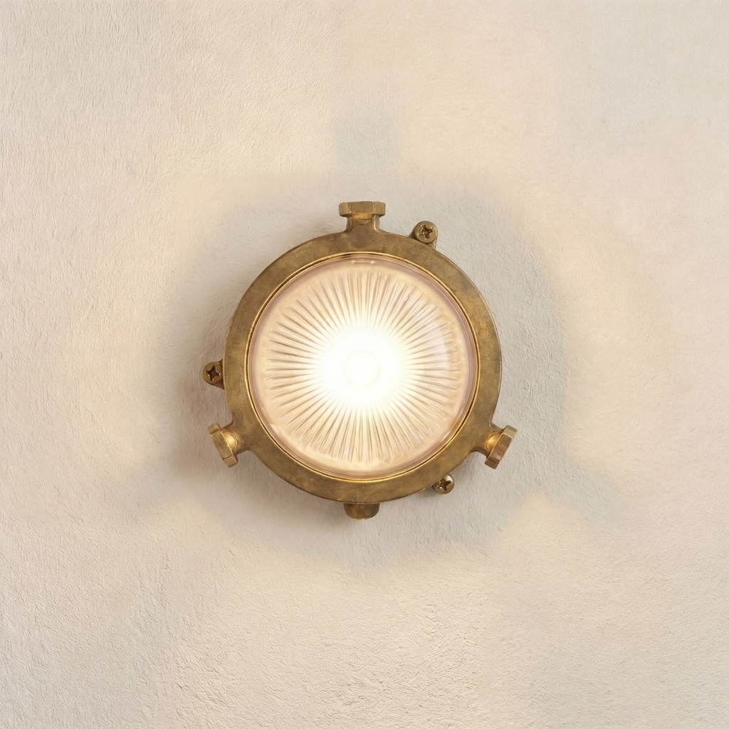 [09610] Mini Compass Bulkhead (Raw Brass)