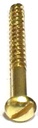 [07351] Dome Head Slotted Screw (Brass)