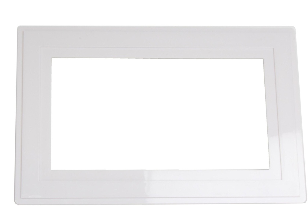 [02102] 2 Gang Finger Plate (White)