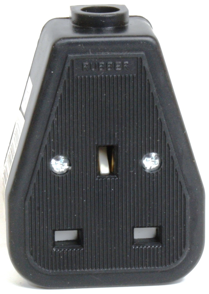 [05107] Rubber Trailing Socket 1G (Black)