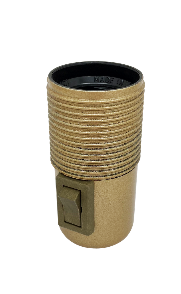 Continental Switched ES 10mm Lampholder [Threaded Skirt]