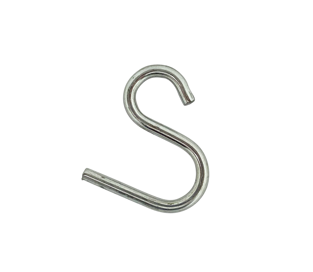 [05464] Steel S Hook (12mm x 30mm - Zinc)