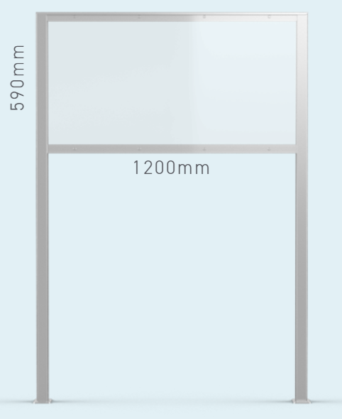 Silver Single Panel Screen