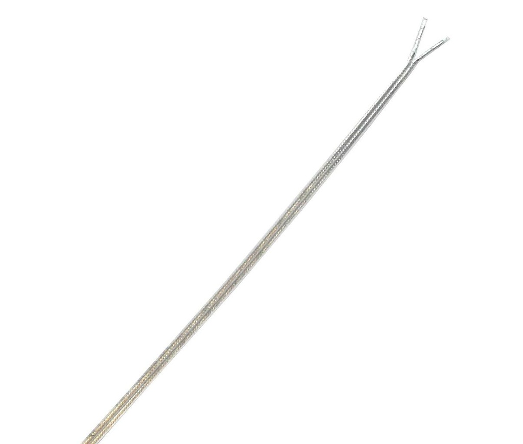 [01647] 2 Core Flat (Oval) Transparent Extra Thin Heat Resisting Flex (0.5mm)