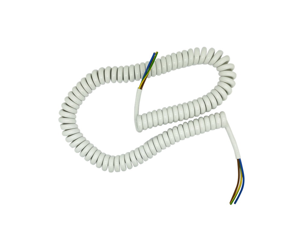 [06295] 3 Core Spiral White Flex  (0.75mm)