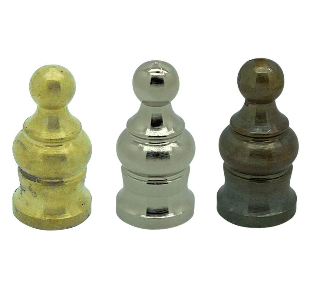 [05025] Finial Chess Piece (Brass)