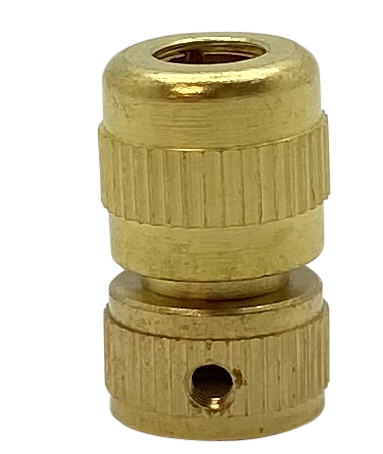 [06393] Slimline Metal Symmetrical Cordgrip with 10mm Male Thread (Brass)