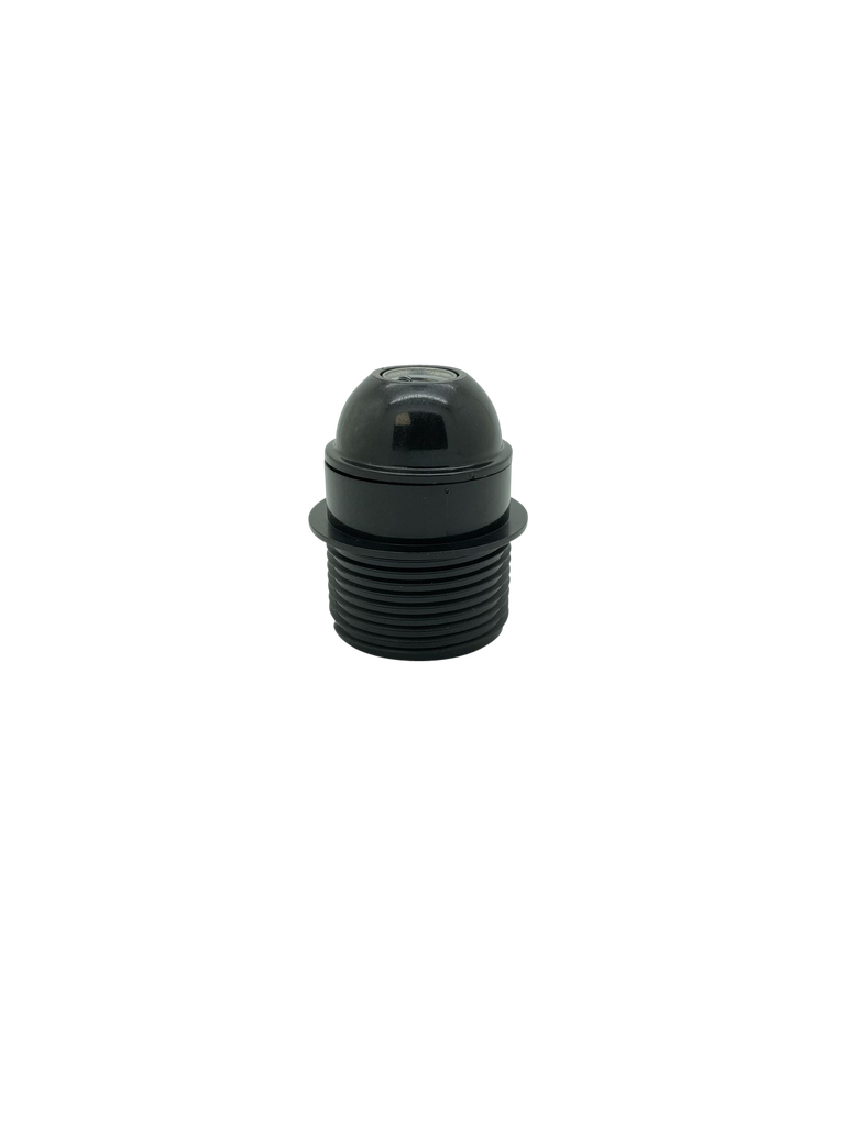 [06749] Continental ES 10mm Lampholder [Threaded Skirt with Shoulder] (Black)