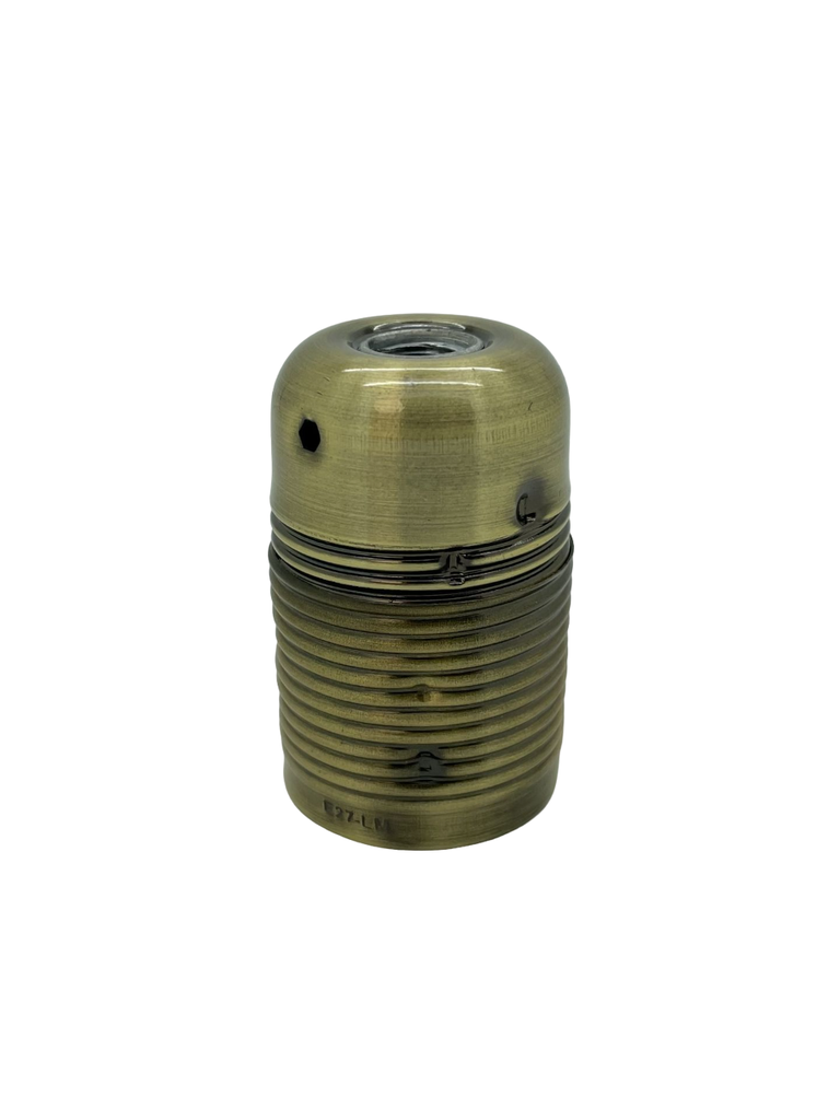 Plated ES 10mm Lampholder [Threaded Skirt]