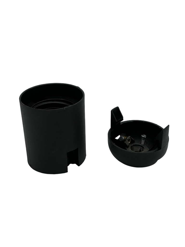 [06751] Plastic Snap-Together ES 10mm Lampholder [Smooth Skirt] (Black)