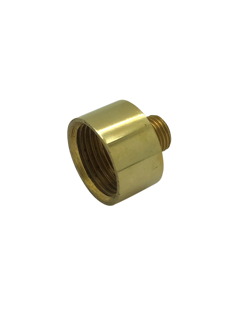 [06072] Increaser (Hollow) Male Thread 10mm, Female Thread 20mm (Brass)