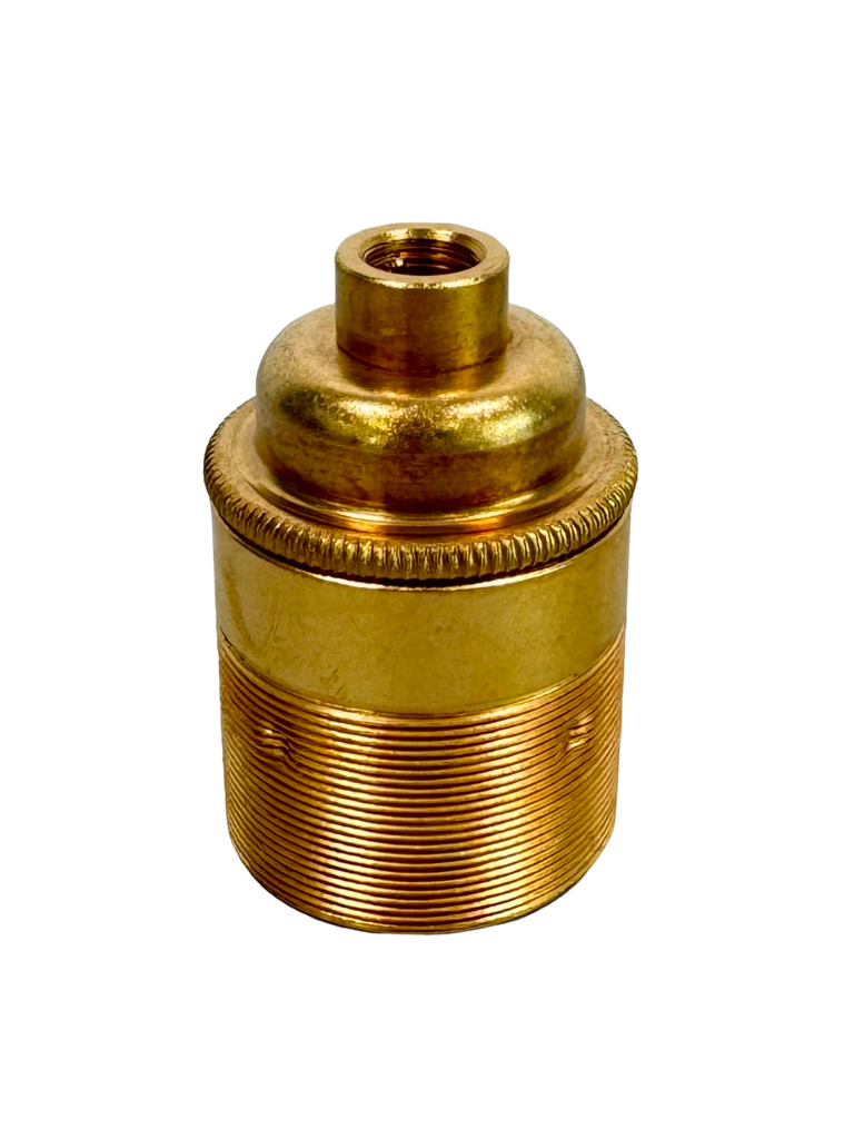 [05863] Metalbrite ES 10mm Lampholder [Threaded Skirt] (Brass)