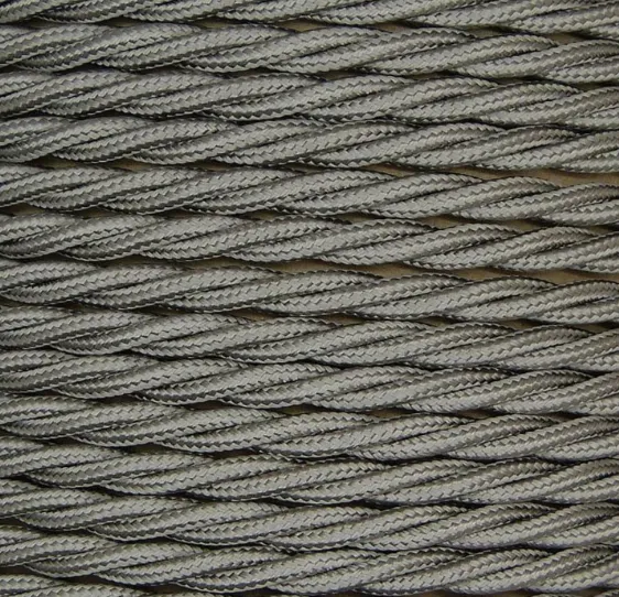 [C119] CC - 3 Core 0.75mm Twisted Braided - Elephant Grey
