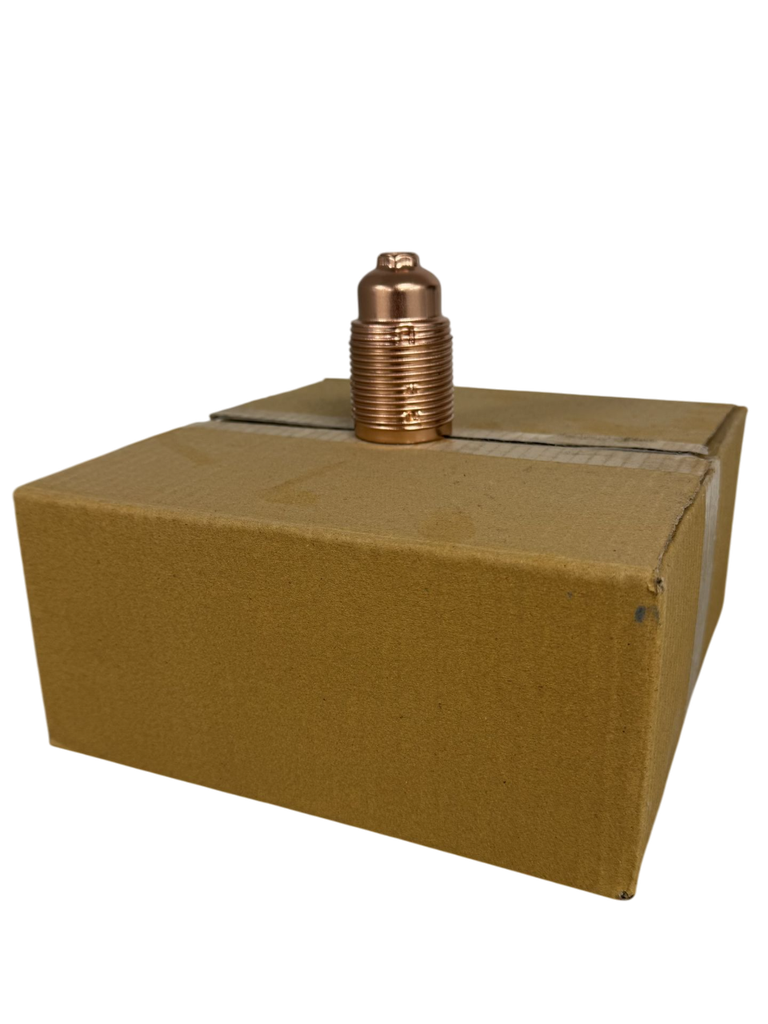 Copper ES 10mm Lampholder [Threaded Skirt] - 25pk