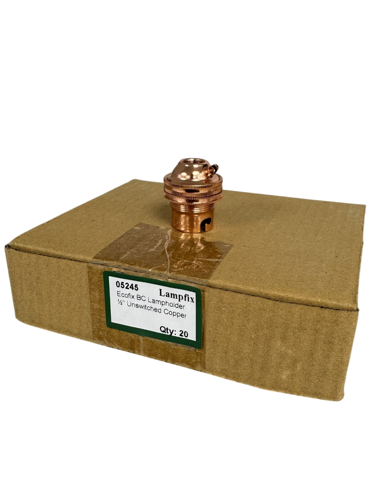Ecofix Copper BC Half Inch Lampholder 20pk