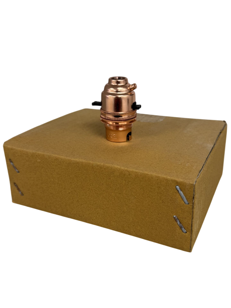 Ecofix Copper Switched BC Half Inch Lampholder - 20pk