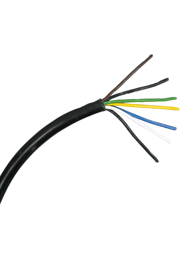 [01694] 2187Y 7 Core 0.5mm Black Flex