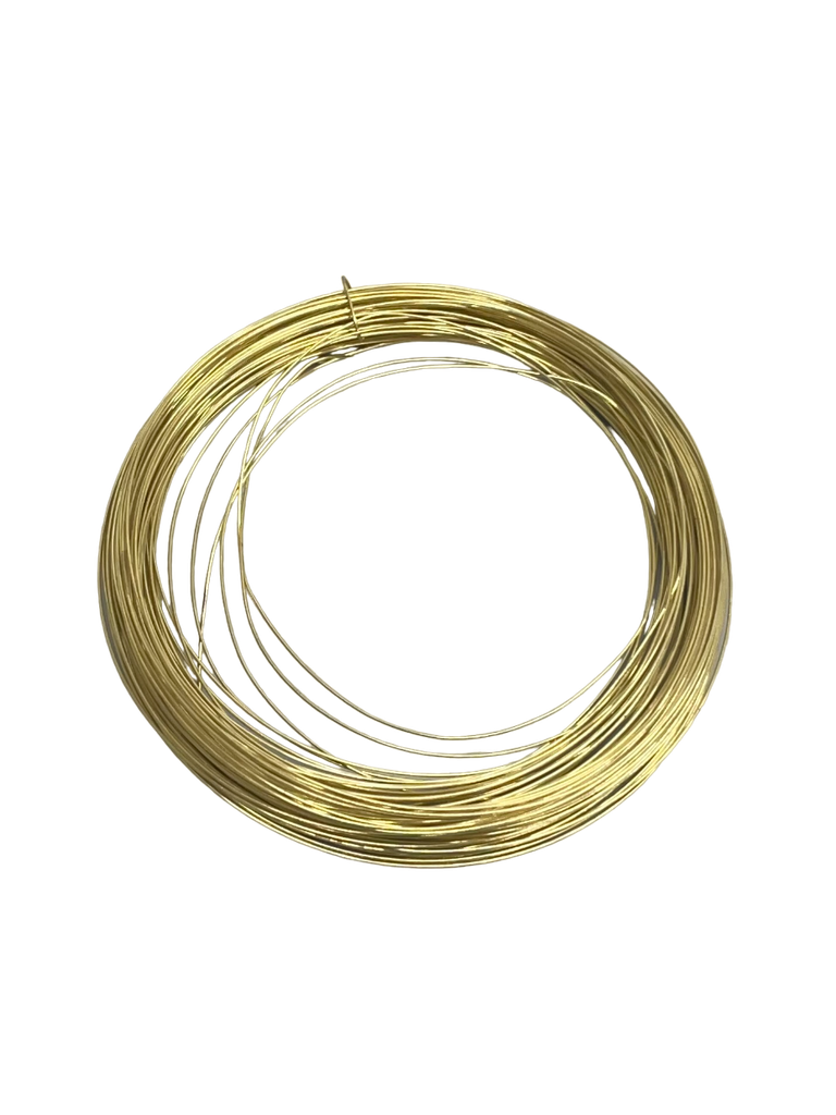 [06477] Tying Wire 0.4mm 20mtr Coil (Brass)
