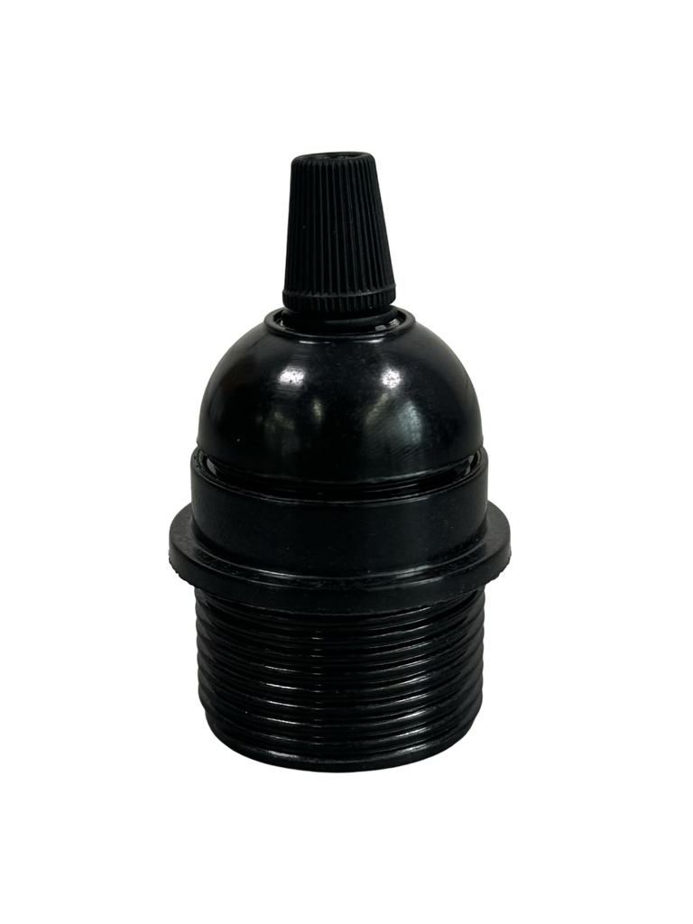 [06570] Continental ES Cordgrip Lampholder [Threaded Skirt with Shoulder] (Black)