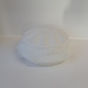 White Deco Hanging Glass Shade