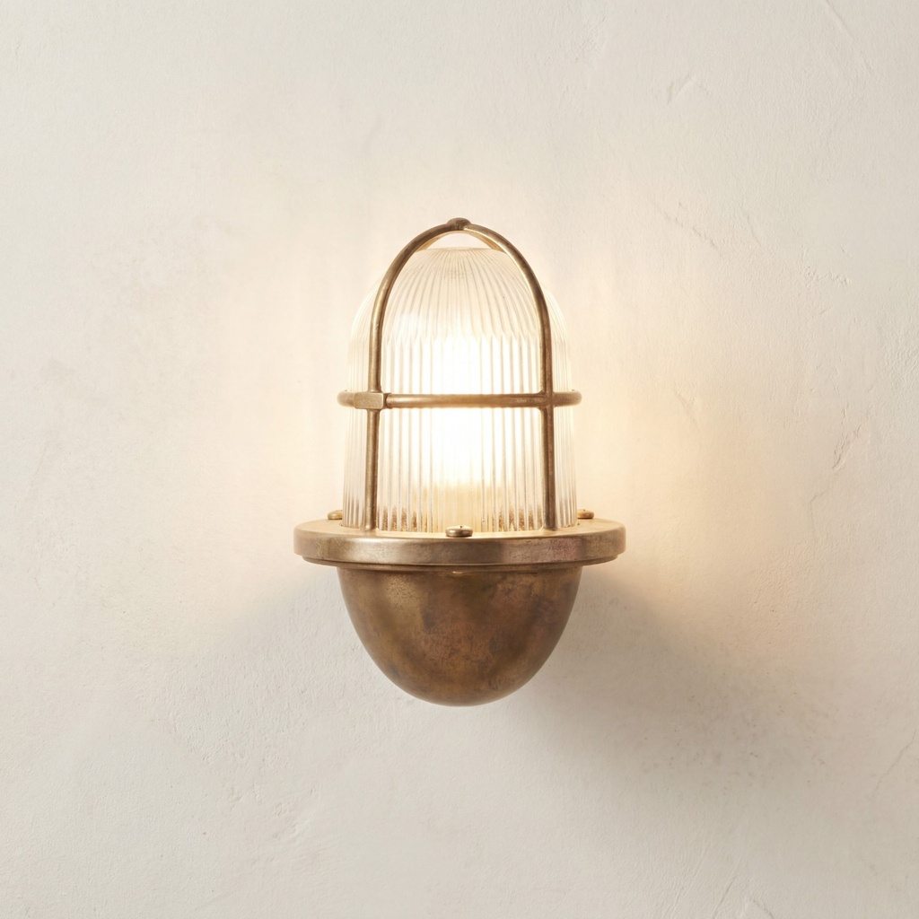 [09184] Armada Wall Lantern (Raw Brass)