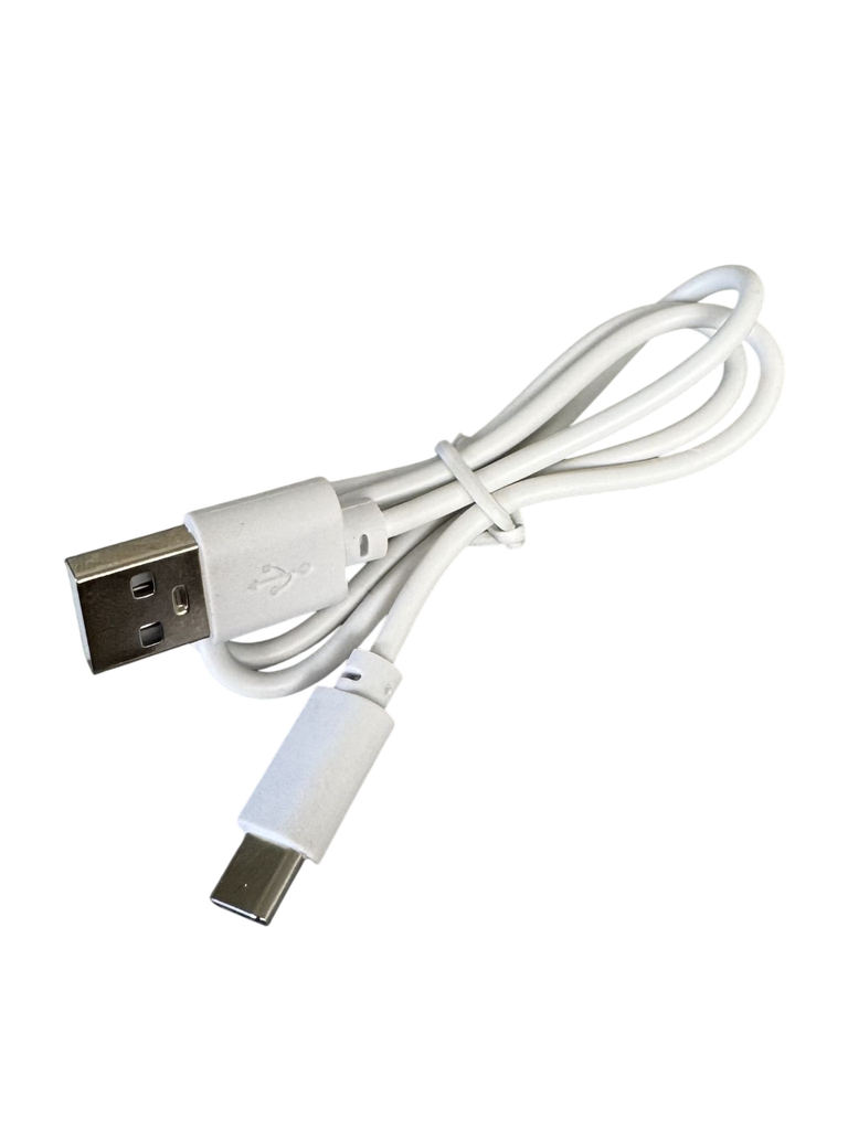 USB-A Male to USB-C Male USB 2.0 Lead, 0.5m - White