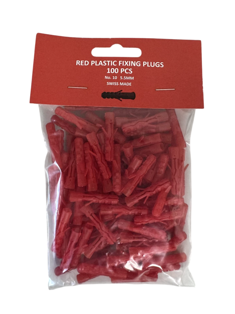 [07753] Red Plug 5.5mm 100-Pack