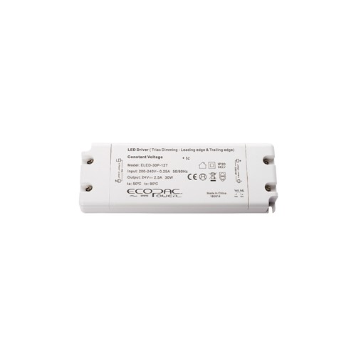 [01083] CONSTANT VOLTAGE DRIVER 30W 24VDC TRIAC DIMMABLE 200-240V 