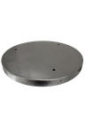 Clearance 450mm Circular Giant Ceiling Rose with 4 x 13mm outlets. Brushed Steel & Lacquered. Some Scratches.