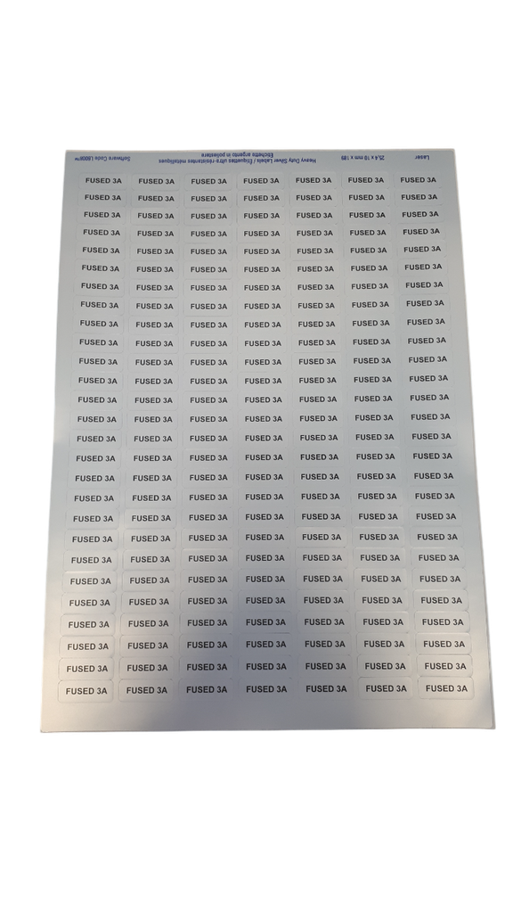 [06657] Fused 3A Labels