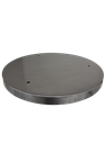 Scratched 450mm 3 outlet Ceiling Plate - Brushed Steel