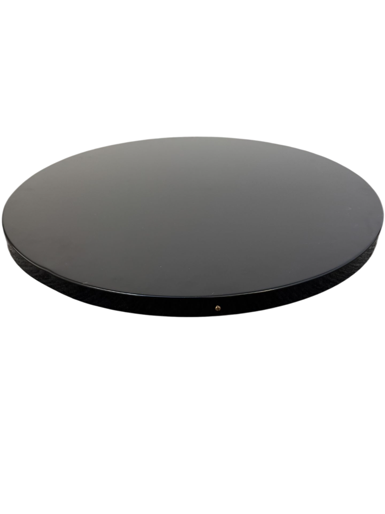 670mm Circular Giant Ceiling Rose Black - with slight dent on side, near perfect.